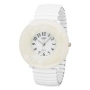 Golden Classic Women's 2164_Wht Tough Love White Stretch Band Watch