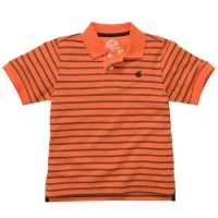 Osh Kosh B'Gosh Short Sleeve Stripe Polo - Orange - 6 Months Osh Kosh B'Gosh Short Sleeve Stripe Polo - Orange - 6 Months