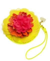 Flirty and femme, this adorable look from Betsey Johnson is the perfect girly accent for your favorite sundress. An easy zip around closure and convenient wristlet make this easily portable design ideal for day or night. Flirty and femme, this adorable look from Betsey Johnson is the perfect girly accent for your favorite sundress. An easy zip around closure and convenient wristlet make this easily portable design ideal for day or night.