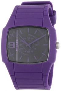 Diesel Men's DZ1385 Purple Color Domination Analog Black Dial Watch