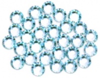 Swarovski Elements Flatback Crystals, Aqua, 4mm