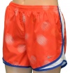 Nike Women's Printed Tempo Running Shorts-Orange/Blue/White