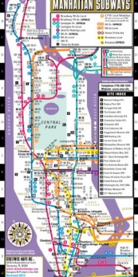 Streetwise Manhattan Bus Subway Map - Laminated Subway Map of New York City Streetwise Manhattan Bus Subway Map - Laminated Subway Map of New York City