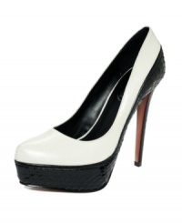 If gorgeous is what you're looking for, then this is the shoe for you. Boutique 9's Kya platform pumps feature a towering covered heel that will leave your heads and shoulders above the crowd. If gorgeous is what you're looking for, then this is the shoe for you. Boutique 9's Kya platform pumps feature a towering covered heel that will leave your heads and shoulders above the crowd.