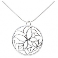 Sterling Silver Butterfly Design Pendant, 18