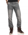 Take a welcome break from the blues. This gray style from Ring of Fire is the right way to dial up your denim.