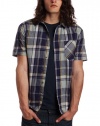 Volcom Men's Ex Factor Plaid Short Sleeve Shirt