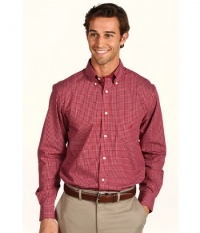 Nautica Men's Long Sleeve Wrinkle Resistant Plaid, Red, X-Large