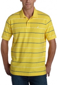Nautica Men's Stripe Pique Polo Nautica Men's Stripe Pique Polo