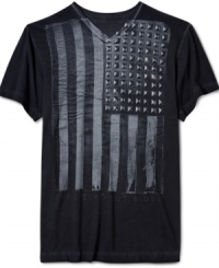 This Marc Ecko Cut & Sew flag tee will have people saluting your cool style.