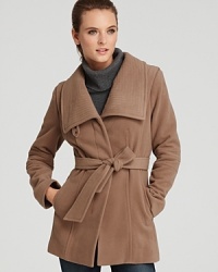 Fight the freeze without the bulk: this Marc New York jacket flaunts a belted waist and contoured seaming for a flattering winter silhouette. Fight the freeze without the bulk: this Marc New York jacket flaunts a belted waist and contoured seaming for a flattering winter silhouette.