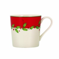 Lenox Holiday Red Mugs, Set of 4