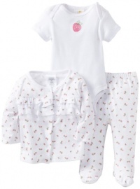ABSORBA Baby-Girls Newborn Cherry Bodysuit And Footed Pan Set With Knit Top, Red/White, 6-9 Months ABSORBA Baby-Girls Newborn Cherry Bodysuit And Footed Pan Set With Knit Top, Red/White, 6-9 Months