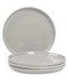 Keep the kitchen and table in check with Stax Living dinnerware. A simple gray finish adorns salad plates for everyday use, in a shape designed for efficient stacking and storage. Perfect for small spaces!