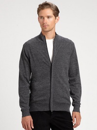 EXCLUSIVELY OURS. Marled cashmere zip jacket with hidden zip placket exudes a look that is both relaxed and refined.Zip frontStand collarRibbed knit cuffs and hemAbout 28 from shoulder to hemCashmereDry cleanImported EXCLUSIVELY OURS. Marled cashmere zip jacket with hidden zip placket exudes a look that is both relaxed and refined.Zip frontStand collarRibbed knit cuffs and hemAbout 28 from shoulder to hemCashmereDry cleanImported