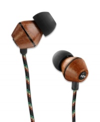 These in-ear headphones by Marley Jammin' are made from real wood and deliver great sound quality. Makes a great gift for the music enthusiast. These in-ear headphones by Marley Jammin' are made from real wood and deliver great sound quality. Makes a great gift for the music enthusiast.