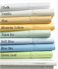 Martha Stewart Collection Bedding, 400 Thread Count King Flat Sheet Green Leaf Martha Stewart Collection Bedding, 400 Thread Count King Flat Sheet Green Leaf