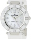 Anne Klein Women's 109417WTWT Swarovski Crystal Accented Silver-Tone White Ceramic Watch