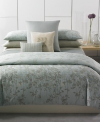 This woven matelasse coverlet from Calvin Klein makes a luxe addition to your bed in soft and sophisticated combed cotton. Reverses to self. This woven matelasse coverlet from Calvin Klein makes a luxe addition to your bed in soft and sophisticated combed cotton. Reverses to self.