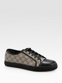GG PU with black leather trim.Rubber solePVC freeMade in Italy GG PU with black leather trim.Rubber solePVC freeMade in Italy