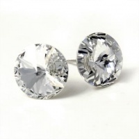 12mm Clear Swarovski Elements Stud Earrings Fashion Jewelry 12mm Clear Swarovski Elements Stud Earrings Fashion Jewelry