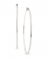 Alfani Jewelry Large 2.25 Silver Tone Hoop Earrings