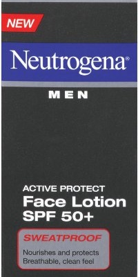 Neutrogena Men's Active Protect Face Lotion SPF 50+, 2.5-Ounces
