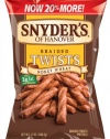 Snyder's of Hanover Pretzels Twists, Honey Wheat Braided Pretzel, 12 Ounce (Pack of 12)