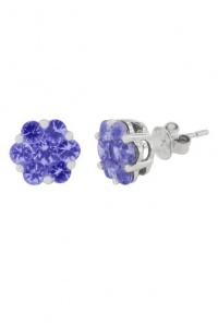 Effy Jewlery 14K White Gold Tanzanite & Diamond Earrings, 1.83 TCW Effy Jewlery 14K White Gold Tanzanite & Diamond Earrings, 1.83 TCW