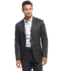 Get some lightweight style into your business wardrobe with this linen blazer from INC International Concepts.