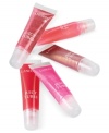 This ultra shiny gloss sweeps on a sheer, sexy wash of color in a variety of shades and flavors. You'll love the ultra-glossy formula that glides on easily with its tube-tip applicator. Perfectly portable, this essential gloss discreetly slips in a pocket or purse for a quick fix of fabulous anytime. Set contains: