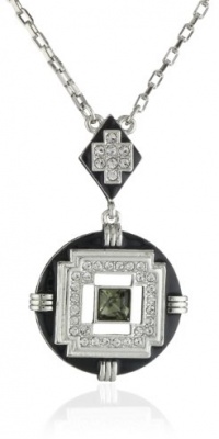 T Tahari Jet and Crystal Pendant Necklace T Tahari Jet and Crystal Pendant Necklace