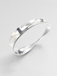 From the Moebius Collection. An endless concave bangle of gleaming sterling silver with an intriguing twist that gives it its name.Sterling silverDiameter, about 2½Imported From the Moebius Collection. An endless concave bangle of gleaming sterling silver with an intriguing twist that gives it its name.Sterling silverDiameter, about 2½Imported