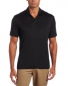 Perry Ellis Men's Short Sleeve Cotton Blend Open Polo