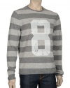 Michael Kors Striped Cashmere Crewneck Sweater Medium M Mens Euro 50