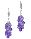 Effy Jewlery 14K White Gold Amethyst Earrings, 21.94 TCW