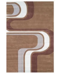 Go with the flow. This artful rug from Momeni's Lil Mo Hipster collection is the perfect update for an outgrown decor. A retro striped pattern with light blues and chocolate brown travels across the army green colorway for a look that's unmistakably skater-inspired. Hand-tufted mod-acrylic is soft, strong and flame-retardent. Go with the flow. This artful rug from Momeni's Lil Mo Hipster collection is the perfect update for an outgrown decor. A retro striped pattern with light blues and chocolate brown travels across the army green colorway for a look that's unmistakably skater-inspired. Hand-tufted mod-acrylic is soft, strong and flame-retardent.