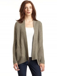THE LOOKRibbed shawl collarOpen frontLong ribbed cuff sleevesContrasting ribbed designSide slash pocketsRibbed asymmetrical hemTHE FITAbout 27 from shoulder to longest point of hemTHE MATERIAL50% acrylic/30% wool/20% nylonCARE & ORIGINHand washImported THE LOOKRibbed shawl collarOpen frontLong ribbed cuff sleevesContrasting ribbed designSide slash pocketsRibbed asymmetrical hemTHE FITAbout 27 from shoulder to longest point of hemTHE MATERIAL50% acrylic/30% wool/20% nylonCARE & ORIGINHand washImported