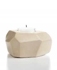 Set the mood in stone. Chiseled and sanded by hand, no two candle holders are exactly alike but each is beautifully crafted in Haitian soapstone. A modern shape and organic feel make it a unique home accent – and a great gift! Set the mood in stone. Chiseled and sanded by hand, no two candle holders are exactly alike but each is beautifully crafted in Haitian soapstone. A modern shape and organic feel make it a unique home accent – and a great gift!