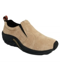 Comfort and style combine in a crazy cute way. The Jungle mules by Merrell feature a suede upper and a supportive heel. Comfort and style combine in a crazy cute way. The Jungle mules by Merrell feature a suede upper and a supportive heel.