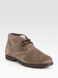 A classic chukka style with modern appeal, finely crafted in Italy from sumptuous suede.Suede upperLeather liningPadded insoleRubber soleMade in Italy A classic chukka style with modern appeal, finely crafted in Italy from sumptuous suede.Suede upperLeather liningPadded insoleRubber soleMade in Italy