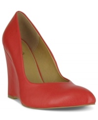 Legendary style. Mia's Fable wedges feature a trendy softly-pointed toe and a wedge heel that you'll just love to walk around in. Legendary style. Mia's Fable wedges feature a trendy softly-pointed toe and a wedge heel that you'll just love to walk around in.