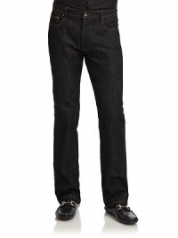 THE LOOKTopstitching detailsBanded waist with belt loopsFront zip with button closureFive-pocket styleStraight legBack logo patchBack patch pocketsRaised tonal logo on back pocketTHE FITRise, about 10Inseam, about 34THE MATERIAL77% cotton/23% polyesterCARE & ORIGINMachine washImported THE LOOKTopstitching detailsBanded waist with belt loopsFront zip with button closureFive-pocket styleStraight legBack logo patchBack patch pocketsRaised tonal logo on back pocketTHE FITRise, about 10Inseam, about 34THE MATERIAL77% cotton/23% polyesterCARE & ORIGINMachine washImported