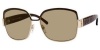 Yves Saint Laurent Women's 6301 Gold / Grey Frame/Dark Grey Gradient Lens Metal Sunglasses