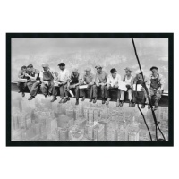 New York - Lunch Atop a Skyscraper Framed Print Art - 25.66 x 37.66 New York - Lunch Atop a Skyscraper Framed Print Art - 25.66 x 37.66