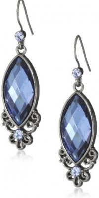1928 Jewelry Blue Bayou Jet Blue Navette Drop Earrings 1928 Jewelry Blue Bayou Jet Blue Navette Drop Earrings