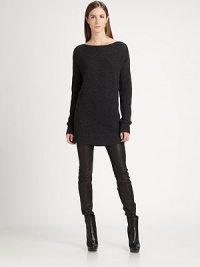 Chunky rib-knit cashmere styled in a cozy tunic-length pullover.BoatneckDropped shouldersAbout 38 from shoulder to hemCashmereDry cleanImportedModel shown is 5'11 (180cm) wearing US size Small. Chunky rib-knit cashmere styled in a cozy tunic-length pullover.BoatneckDropped shouldersAbout 38 from shoulder to hemCashmereDry cleanImportedModel shown is 5'11 (180cm) wearing US size Small.