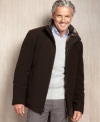 Get a luxe feel that can be dressed up or down with this plush wool-blend coat from Marc New York.