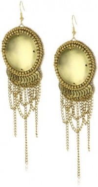 Fiona Paxton Tribal Goddess Gina Metal Dome and Beaded Earrings Fiona Paxton Tribal Goddess Gina Metal Dome and Beaded Earrings