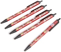 NFL San Francisco 49ers Disposable Black Ink Click Pens, 5-Pack NFL San Francisco 49ers Disposable Black Ink Click Pens, 5-Pack